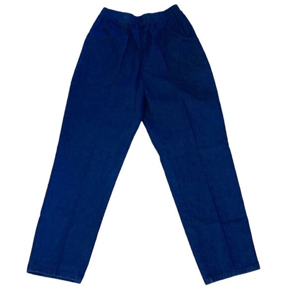 Sag Harbor Stretch Waistband Tapered Legs Denim Pull-on Jeans Size 12 - Picture 2 of 10